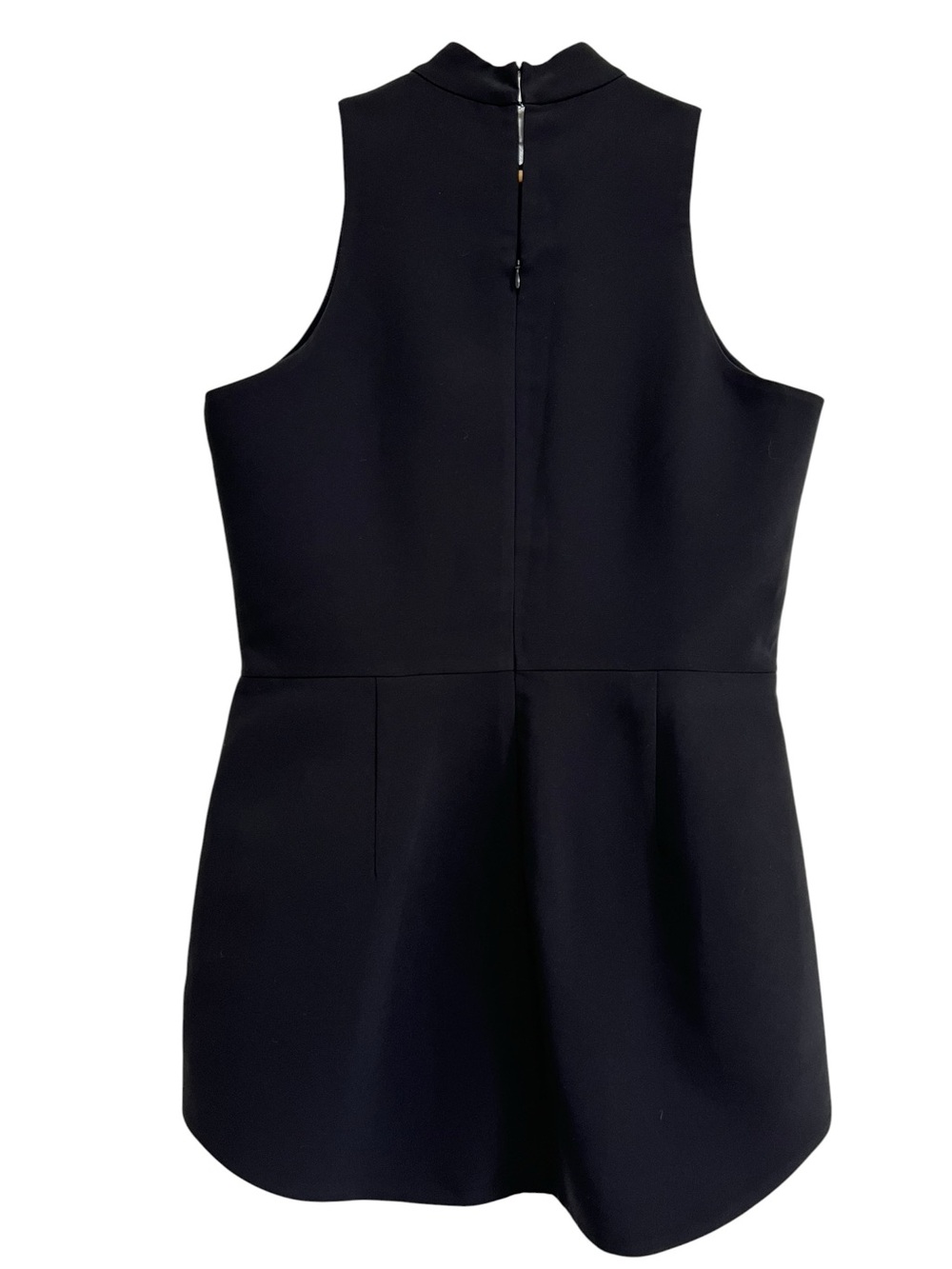 Amanda Uprichard Marshall Sleeveless Mock Neck Mini Dress in Black Size XL - Picture 5 of 14